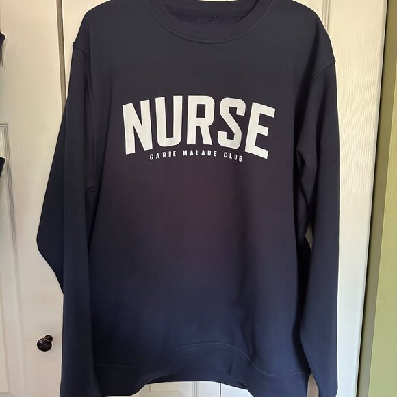 Garde Malade NURSE crew neck sweat shirt - Picture 1 of 3